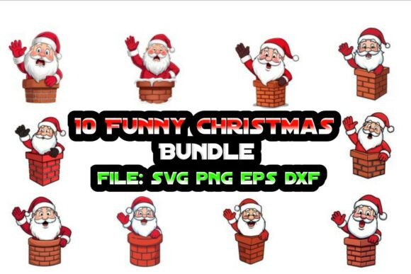 10 Funny Christmas Design Bundle: Graphics and Illustrations Review