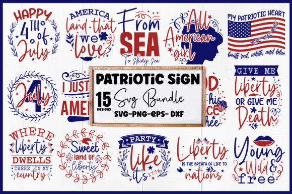 Patriotic Sign Quotes SVG Bundle Graphics and Crafts Review