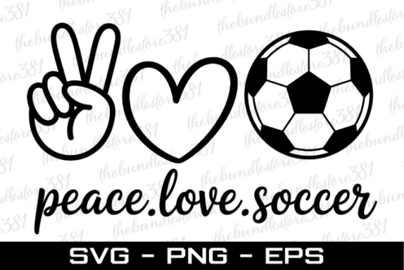 Peace-Love-Soccer Svg Svg Cut File Graphics and Crafts