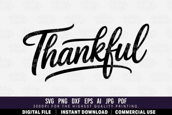 Thankful Svg Graphics for Crafts and Branding