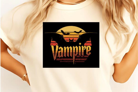 Vampire Gothic Halloween Graphics and T-Shirt Designs Review